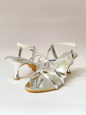 Flyntes Just wear and walk Heeled Sandals for Women - Strappy Heels for Weddings & Parties